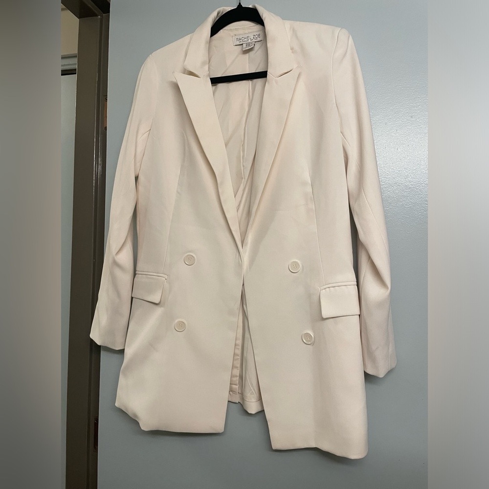 Cream Oversized Women's Blazer